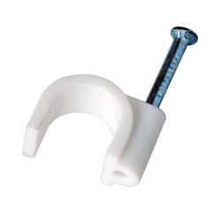 Крепеж кабеля круглый 10мм, белый (50 шт/уп) REXANT 07-4010