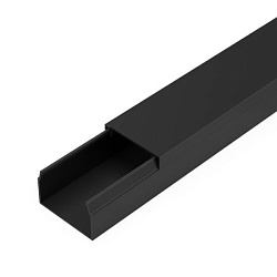 Кабель-канал черный 2-й замок в п/э 25х16 мм (50 м/уп) Промрукав PR03.0212