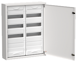 TITAN 5 Корпус металлический ЩРн-96 (2х48) 710х570х140мм IP31 белый (одна дверь) IEK TI5-50-N-2X048-31