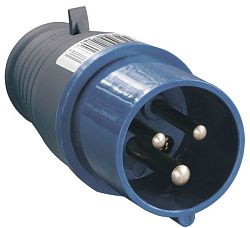 Вилка переносная ССИ-013 2P+PE 16А 200-250В IP44 IEK PSR01-016-3