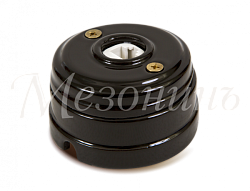 Розетка ретро компьютерная RJ45  (в комплекте с подъемной рамкой D70x45), цвет - черный, коллекция " GE70341-05