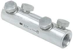 Алюминиевая механическая гильза со срывными болтами АМГ 240-300 до 1кВ IEK UZA-29-S240-S300-1