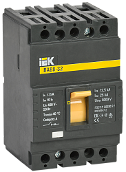 Выключатель автоматический ВА88-32 3Р 125А 25кА IEK SVA10-3-0125
