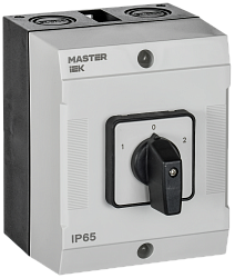 Переключатель кулачковый в боксе стандартная рукоятка 25А схема 53 IEK MI-CS20-025-053