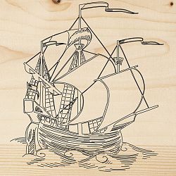 Доска для выжигания «Каравелла», 150х150мм, 1 шт., пакет REXANT 12-0920