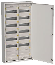 TITAN 5 Корпус металлический ЩРн-168 (2х84) 1085х570х140мм IP31 серый (одна дверь) IEK TI5-50-N-2X084-31-7035