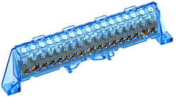 TEKFOR Шина N "ноль" в комбинированном DIN-изоляторе "Стойка" 8х12-17-С IEK TF-NN20-17-DP-K07