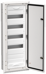 TITAN 5 Корпус металлический ЩРв-60 (1х60) 880х365х130мм IP31 белый (одна дверь) IEK TI5-50-V-060-31