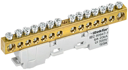 TEKFOR Шина L "фаза" неизолированная на универсальном держателе 8х12-14-Ср IEK TF-NN20-14-DL-K03