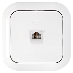 Розетка телефонная четырехконтактная скрытой установки ТР4-020 121BY