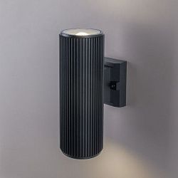 Светильник уличный настенный Strict IP54 1403 TECHNO черный Elektrostandard a033490