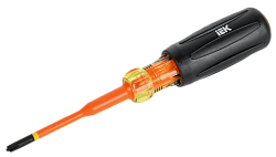 ARMA2L 5 Отвертка диэлектрическая SLIM PH/SL1х80 Т3 IEK A2L5-SC31-T3-HS-10-080