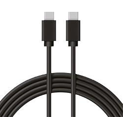 Кабель Type-C - Type-C, 2A, 1м, ПВХ, черный REXANT 18-1834