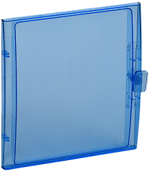 TEKFOR Дверца для корпуса пластикового КМПн-24 IP65 синяя прозрачная IEK TF-KP72D-DV-24-K07