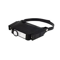 Бинокуляр монтажный, увеличение 1,8x/2,3x/3,7x/4,8x, с подсветкой 2LED REXANT 12-0401