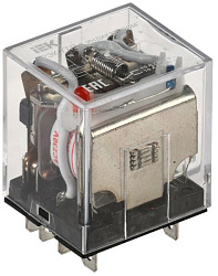 Реле РЭК77/3(LY3) с индикацией 10А 230В AC IEK RRP10-3-10-220A-LED