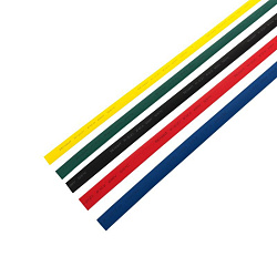 Набор термоусаживаемых трубок ТУТ нг 15,0/7,5мм, пять цветов, упаковка 50 шт. по 1м REXANT 29-0165