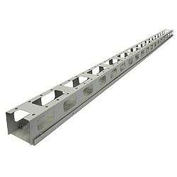 Органайзер кабельный вертикальный 42U, Standart с крышкой, ширина 100мм REXANT 04-2640