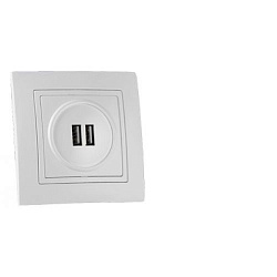 Розетка с двумя USB- разъёмами РП5-422 11468BY