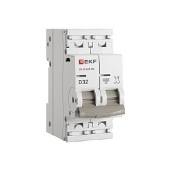 Авт. выкл. ВА 47-63N MA 2P 32А (D) 6кА без тепл. расцепит. PROXIMA EKF M63MA6232D