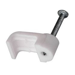 Крепеж кабеля плоский 10х3 мм, белый (20 шт/уп) REXANT 07-4209-20