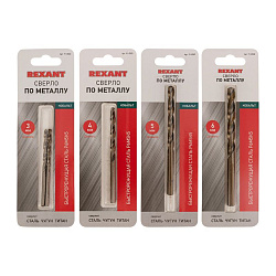 Набор сверл по металлу Токарь Mini (P6M5K5) диаметр 3-4-5-6мм (4 шт) REXANT 91-0590