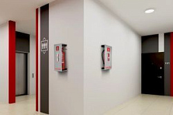 Подставка настенная ПРЕСТИЖ для огнетушителей ОП4,5, ОУ-2,3 630-12