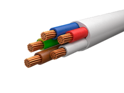 Провод ПВС-Т 4х4+1х4 бел (ПВС 5х4,0) (100м) Автопровод А00387