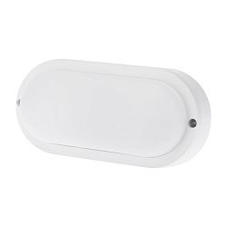 Светильник ЖКХ LED пылевлагозащищенный овал IP65 12Вт 1000Лм 6500K с микроволновым датчиком движения REXANT 607-209