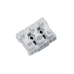 Клемма монтажная KSP3-L+N+PE белый 30х25х17мм 1/100/2500 KSP3-L+N+PE