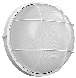 Светильник НПП1102 круг с решеткой 100Вт IP54 белый IEK LNPP0-1102-1-100-K01