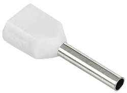 Наконечник НШВИ(2) 0,75-10 белый (20шт/упак) IEK UTE10-4-D2-1-100