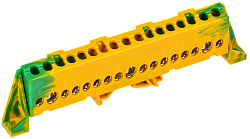 TEKFOR Шина PE "земля" в комбинированном DIN-изоляторе "Стойка" 8х12-17-ЖЗ IEK TF-NN20-17-DP-K52