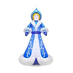 3D фигура надувная Снегурочка, размер 300см, внутренняя подсветка 9LED, компрессор с адаптером 12В, IP44 NEON-NIGHT 511-056