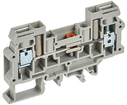 Колодка клеммная CTS-DT измерительная 6мм2 серая IEK YCT15-00-K03-006