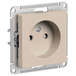 Розетка AtlasDesign 16А без заземл. со шторками механизм песочн. SE ATN001249 1712771