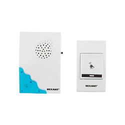 Беспроводной дверной звонок 32 мелодии 100м (белый) REXANT  RX-1 73-0010