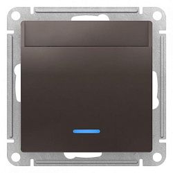 Выключатель карточный СП AtlasDesign 10А IP20 без задержки времени механизм мокко SchE ATN000667 1324387