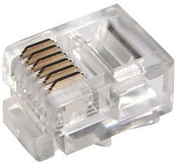 Разъем телефонный UTP, RJ-12 (6P6C), CAT 3 REXANT 05-1013