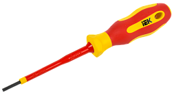 ARMA2L 5 Отвертка диэлектрическая SL2,5х75 Т2 IEK A2L5-SC30-T2-SL-25-075