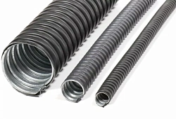 Металлорукав в ПВХ-изоляции Р3-ЦП нг LS 16  (50м/уп) черный ГОФРОМАТИК (ЗЭТАРУС) zeta44614