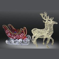 Фигура олени с санями 350х195 см NEON-NIGHT 503-112