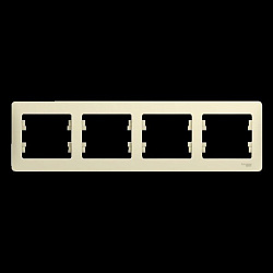 Рамка 4-м Glossa горизонт. беж. SE GSL000204 275178