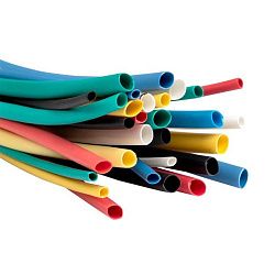 Набор ТУТ нг: 6 цветов по 5шт. Разного диаметра (1/0,5; 1,5/0,75; 2/1; 2,5/1,25; 3/1,5) 100мм. EKF PROxima tut-n-2-r