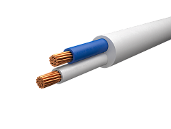 Провод ПВС-Т 2х0,5 бел (200м) Автопровод А02322