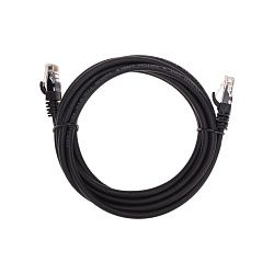 Патч-корд U/UTP, CAT 6, RJ45-RJ45, 26AWG, LSZH, черный, 3м REXANT 02-0292-3