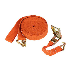 Ремень стяжной для груза, багажный, с крюками и храповым механизмом, 8х0,038м REXANT 80-0242