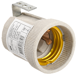 Патрон с держателем Пкр27-04-К63 Е27 керамика IEK EPC15-04-01-K01