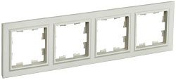 BRITE Рамка 4-местная РУ-4-БрКр бежевый IEK BR-M42-K10