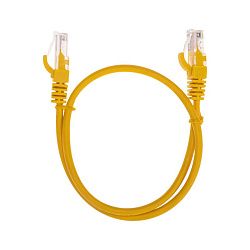 Патч-корд U/UTP, CAT 5e, RJ45-RJ45, 26AWG, LSZH, желтый, 0,5м REXANT 02-0105-05